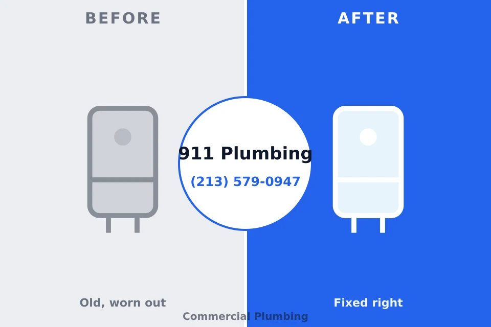 Before and after: plumbing repair Hallstead, PA